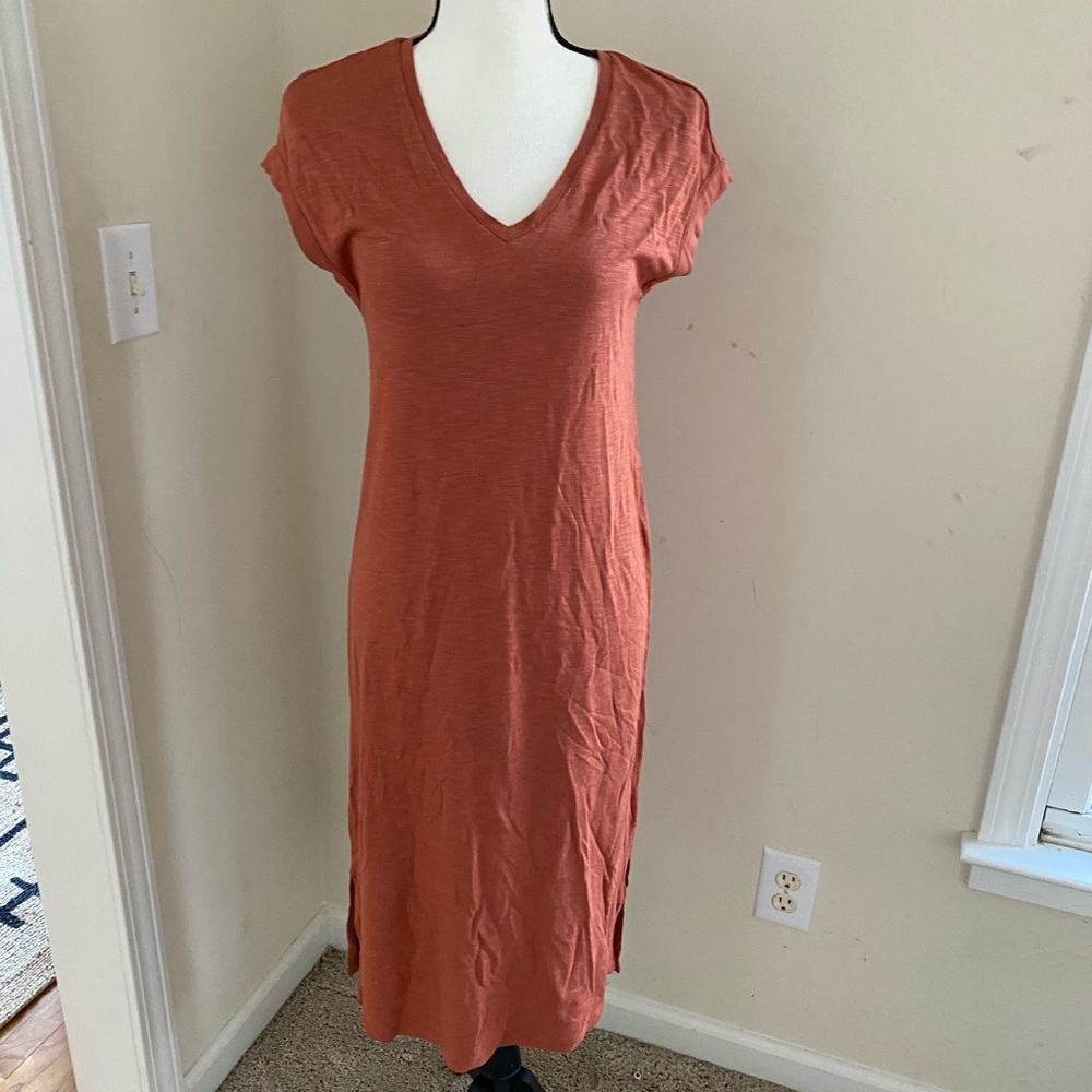 Madewell Rust T-shirt Dress Size Small